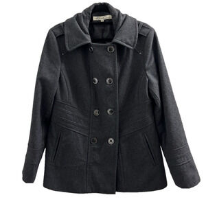 Beautiful Wool blend Kenneth Cole Gray Pea coat